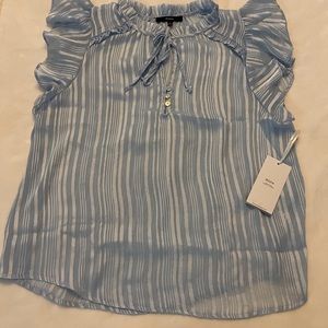 Blashe baby blue sheer top